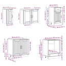 vidaXL 8 részes konyhaszekrény szett Lucca sonoma tölgy műszaki fa