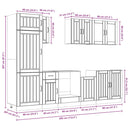 vidaXL 8 részes konyhaszekrény szett Lucca sonoma tölgy műszaki fa