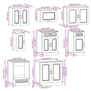 vidaXL 8 darabos konyhaszekrény szett Kalmar szürke sonoma műfa