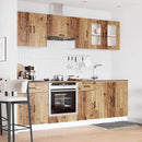 vidaXL 8 darabos konyhaszekrény készlet régi fából készült műfa