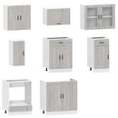 vidaXL 8 darabos konyhaszekrény szett Kalmar szürke sonoma műfa