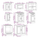 vidaXL 8 darabos konyhaszekrény szett Kalmar szürke sonoma műfa