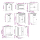 vidaXL 8 részes konyhaszekrény szett Kalmar kézműves tölgy mérnöki fa