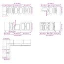 vidaXL 11 részes konyhaszekrény szett Kalmar füstölt tölgy műszaki fa