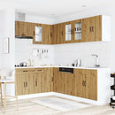 vidaXL 11 részes konyhaszekrény szett Kalmar kézműves tölgy mérnöki fa