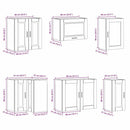 vidaXL 11 részes konyhaszekrény szett Porto füstölt tölgy műszaki fa