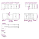 vidaXL 11 részes konyhaszekrény szett Porto kézműves tölgy mérnöki fa