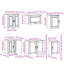 vidaXL 11 darabos konyhaszekrény szett Porto szürke sonoma műfa