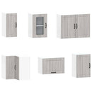 vidaXL 11 darabos konyhaszekrény szett Kalmar szürke sonoma műfa