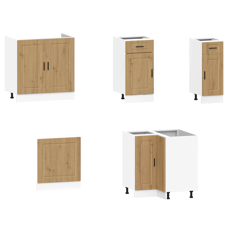 vidaXL 11 részes konyhaszekrény szett Porto kézműves tölgy mérnöki fa