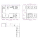 vidaXL 14 részes konyhai szekrény szett "Kalmar" fényes fehér műfa