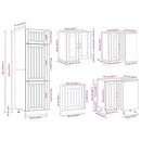 vidaXL 14 részes konyhaszekrény szett Lucca sonoma tölgy műszaki fa