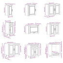 vidaXL 14 részes konyhaszekrény szett Porto füstölt tölgy műszaki fa