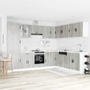 vidaXL 14 darabos konyhaszekrény szett Porto szürke sonoma műfa