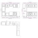 vidaXL 14 részes konyhaszekrény szett Porto kézműves tölgy mérnöki fa