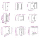 vidaXL 14 részes konyhaszekrény szett Porto kézműves tölgy mérnöki fa