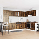 vidaXL Konyhaszekrény Kalmar 2 pcs Barna 80 x 46 x 81.5 cm Faanyag
