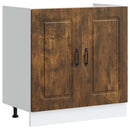 vidaXL Konyhaszekrény Kalmar 2 pcs Barna 80 x 46 x 81.5 cm Faanyag
