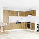 vidaXL Konyhaszekrény Kalmar Artisan tölgy 80 x 46 x 81,5 cm Faanyag