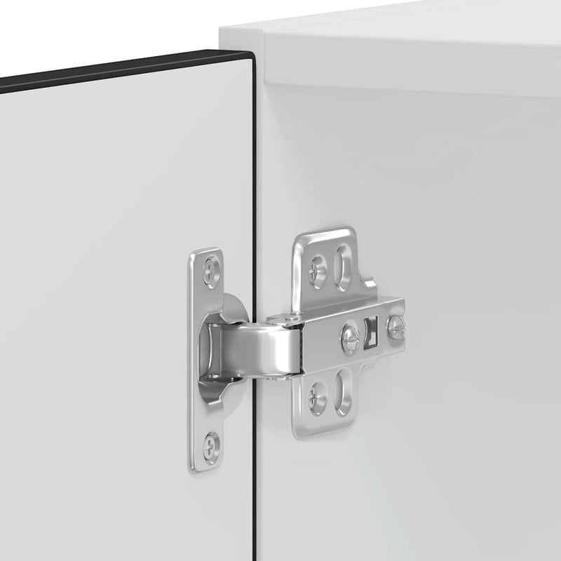 vidaXL Kalmar 2 db fekete színű szerelt fa sütőszekrények