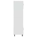 vidaXL Kalmar 2 db fényes fehér színű szerelt fa sütőszekrények