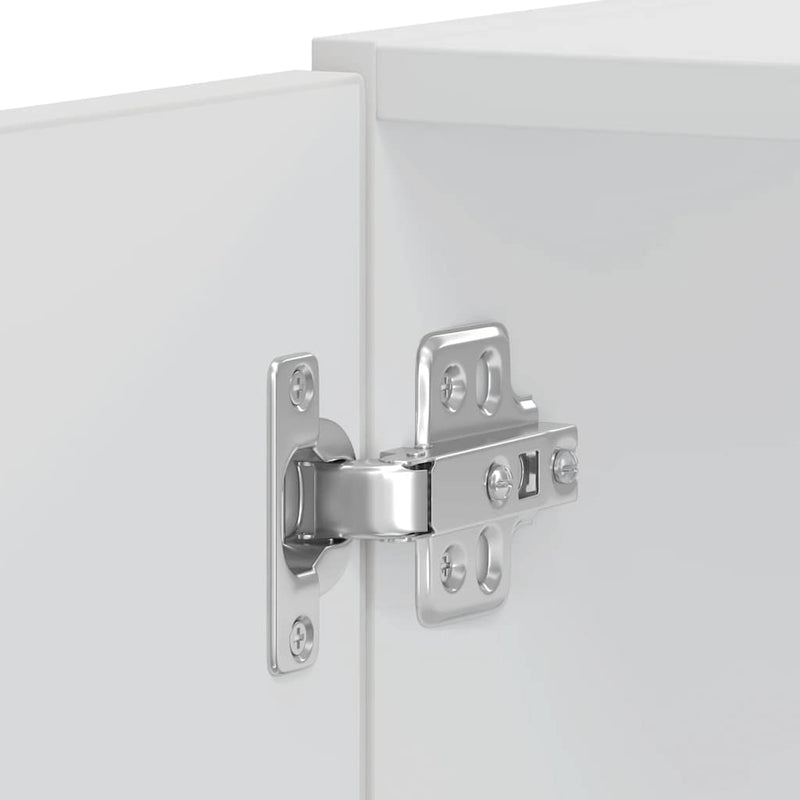 vidaXL Kalmar 2 db fényes fehér színű szerelt fa sütőszekrények