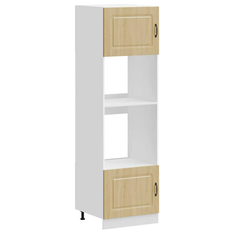 vidaXL Kalmar 2 db sonoma tölgy színű szerelt fa sütőszekrények