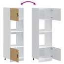 vidaXL Kalmar 2 db sonoma tölgy színű szerelt fa sütőszekrények