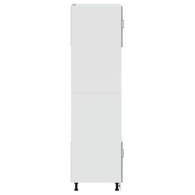 vidaXL Kalmar 2 db betonszürke szerelt fa sütőszekrények