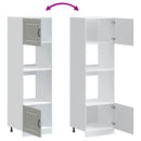 vidaXL Kalmar 2 db betonszürke szerelt fa sütőszekrények