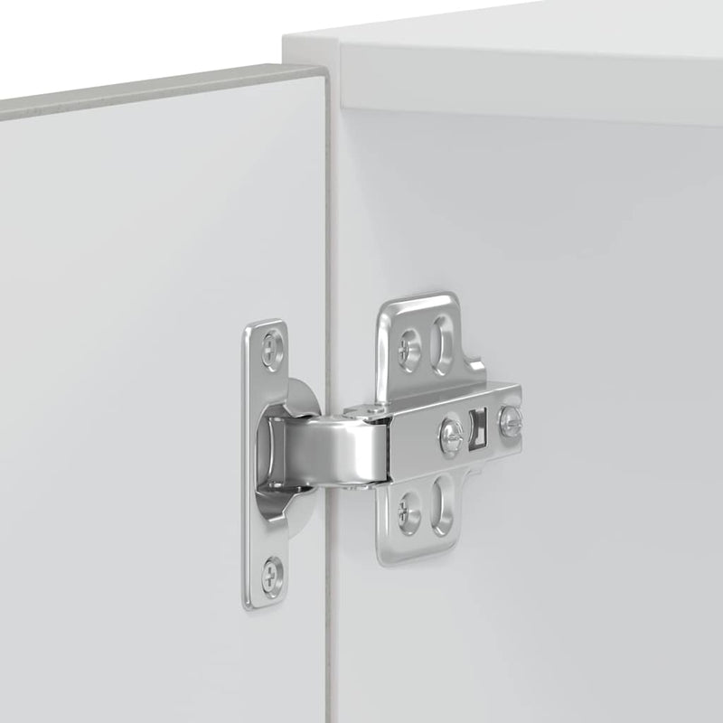 vidaXL Kalmar 2 db betonszürke szerelt fa sütőszekrények