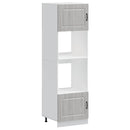 vidaXL Kalmar 2 db szürke sonoma színű szerelt fa sütőszekrények