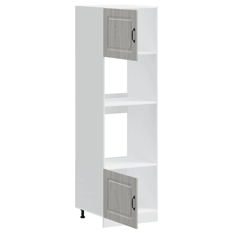 vidaXL Kalmar 2 db szürke sonoma színű szerelt fa sütőszekrények