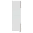 vidaXL Kalmar 2 db barna tölgy színű szerelt fa sütőszekrények