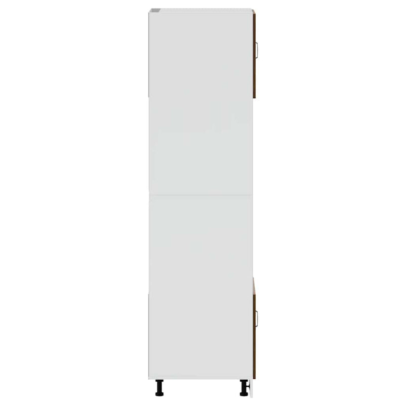 vidaXL Kalmar 2 db barna tölgy színű szerelt fa sütőszekrények