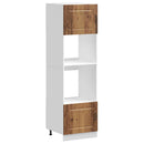 vidaXL Kalmar 2 db antik fa színű szerelt fa sütőszekrények