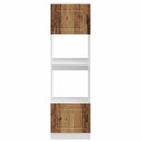 vidaXL Kalmar 2 db antik fa színű szerelt fa sütőszekrények