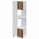 vidaXL Kalmar 2 db antik fa színű szerelt fa sütőszekrények