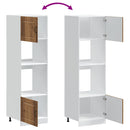 vidaXL Kalmar 2 db antik fa színű szerelt fa sütőszekrények