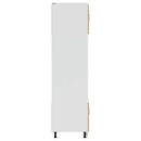 vidaXL Kalmar 2 db kézműves tölgy színű szerelt fa sütőszekrények