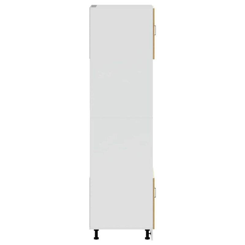 vidaXL Kalmar 2 db kézműves tölgy színű szerelt fa sütőszekrények