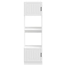 vidaXL Lucca 2 db fehér szerelt fa sütőszekrények