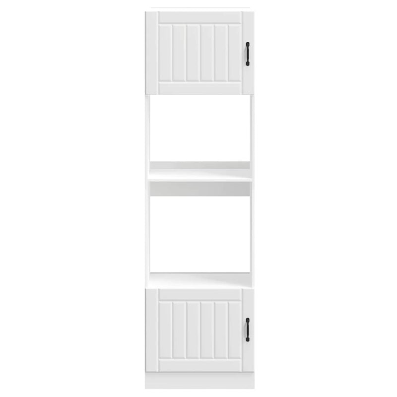 vidaXL Lucca 2 db fehér szerelt fa sütőszekrények