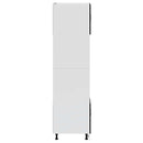 vidaXL Lucca 2 db fekete színű szerelt fa sütőszekrények