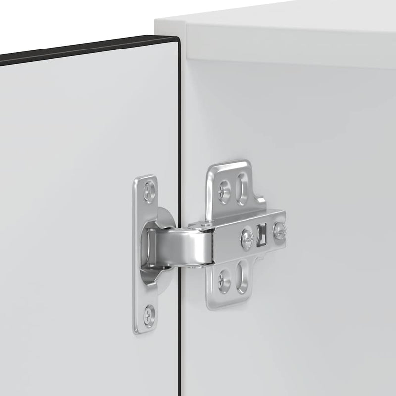 vidaXL Lucca 2 db fekete színű szerelt fa sütőszekrények