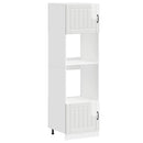 vidaXL Lucca 2 db magasfényű fehér szerelt fa sütőszekrények