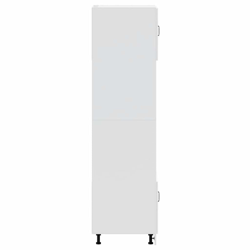 vidaXL Lucca 2 db magasfényű fehér szerelt fa sütőszekrények