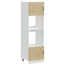 vidaXL Lucca 2 db sonoma tölgy színű szerelt fa sütőszekrények