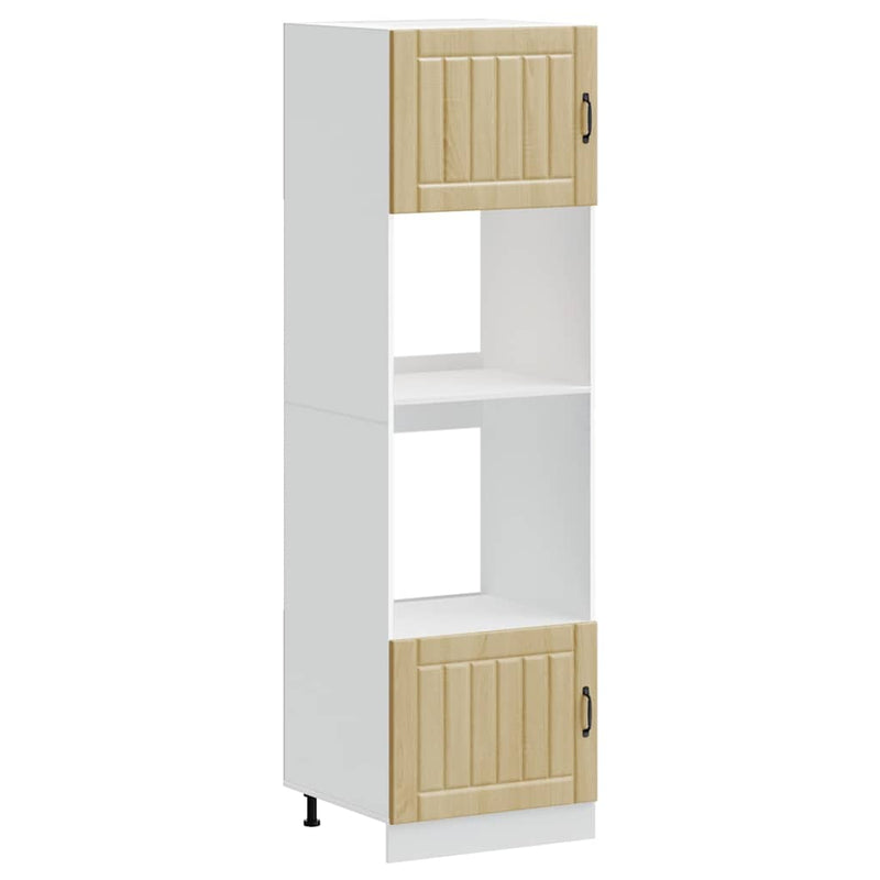 vidaXL Lucca 2 db sonoma tölgy színű szerelt fa sütőszekrények