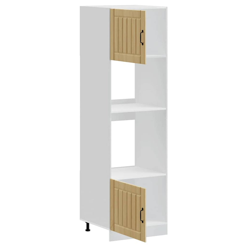 vidaXL Lucca 2 db sonoma tölgy színű szerelt fa sütőszekrények